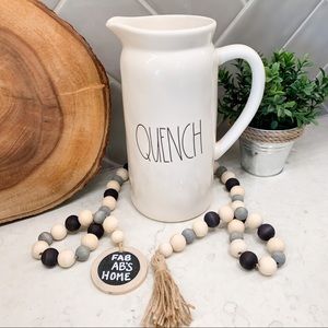 Rae Dunn Ceramic QUENCH Pitcher